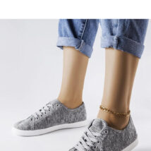 Szare materiałowe tenisówki Razan – Solea