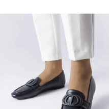 Czarne mokasyny z klamerką Poissonnier – Solea