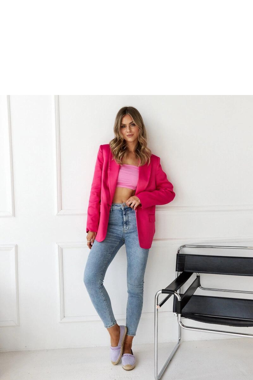 Fioletowe espadryle z cyrkoniami Abia - Solea - obrazek 2