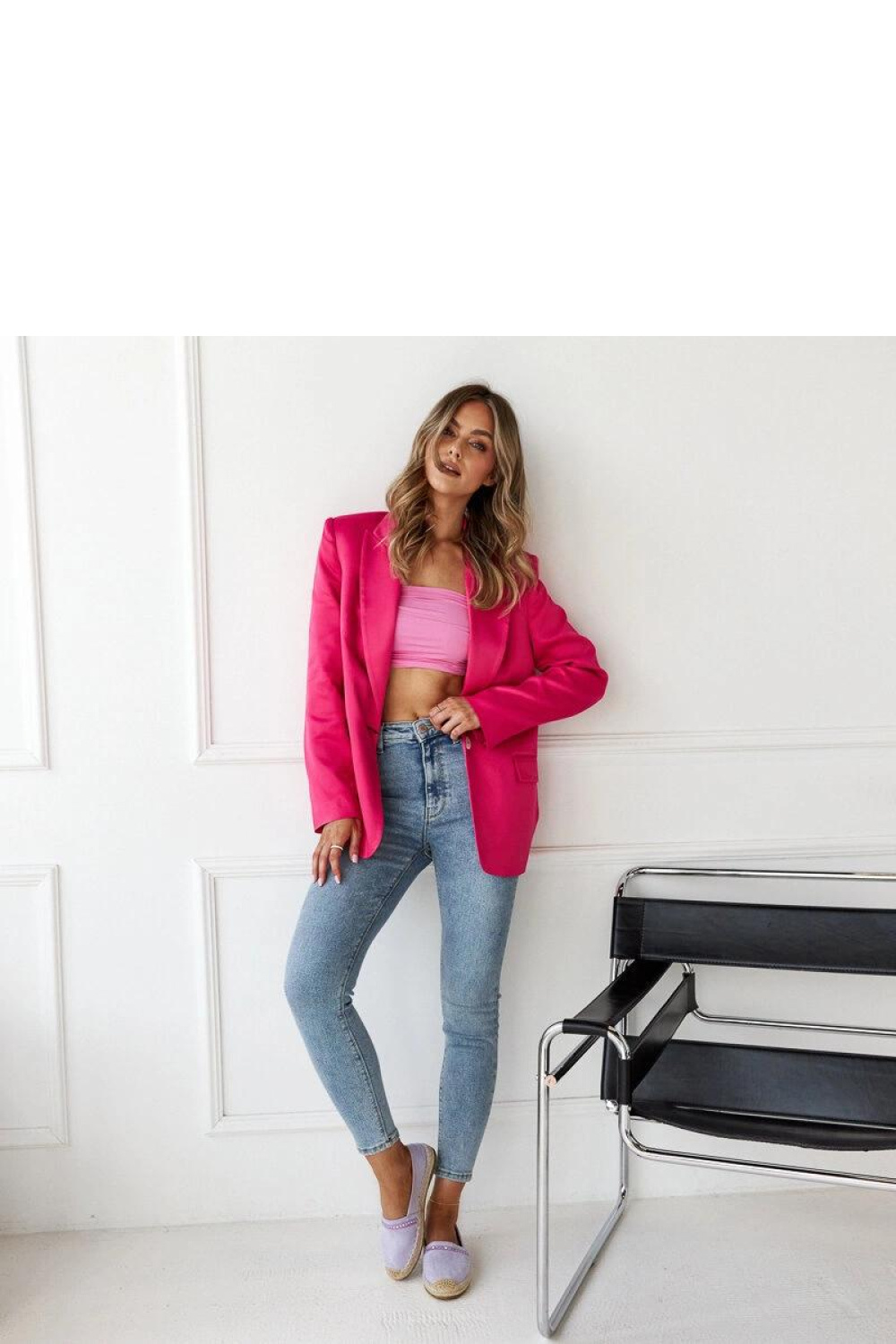 Fioletowe espadryle z cyrkoniami Abia - Solea - obrazek 5