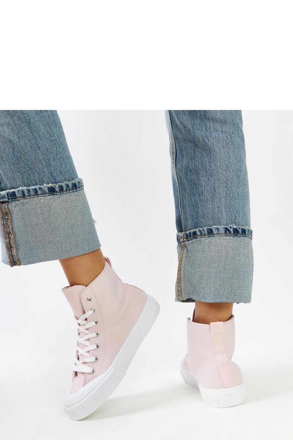 Różowe wysokie trampki Vinka - Solea - obrazek 4