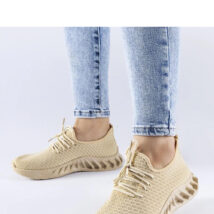 Beżowe materiałowe sneakersy Derek – Solea