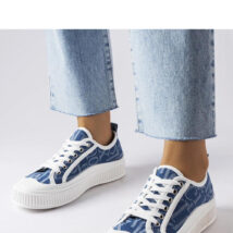 Granatowe trampki na platformie Alfianello – Solea