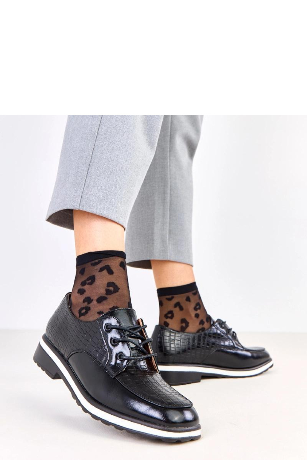 Półbuty Model Kerawa C9131 Black - Solea - obrazek 2