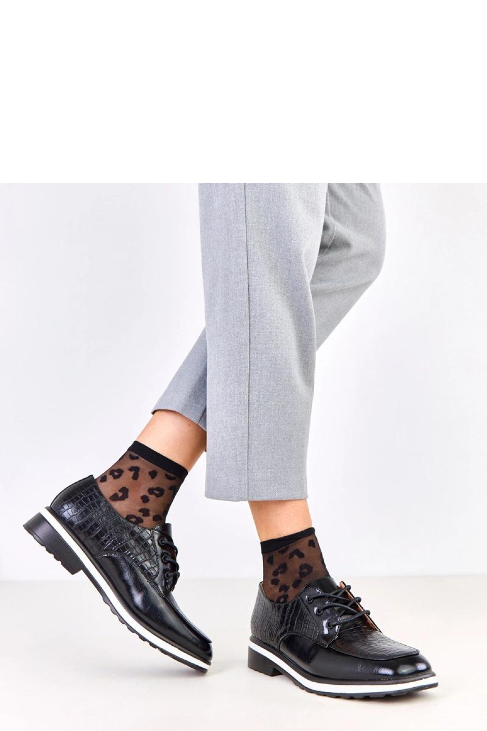 Półbuty Model Kerawa C9131 Black - Solea - obrazek 3