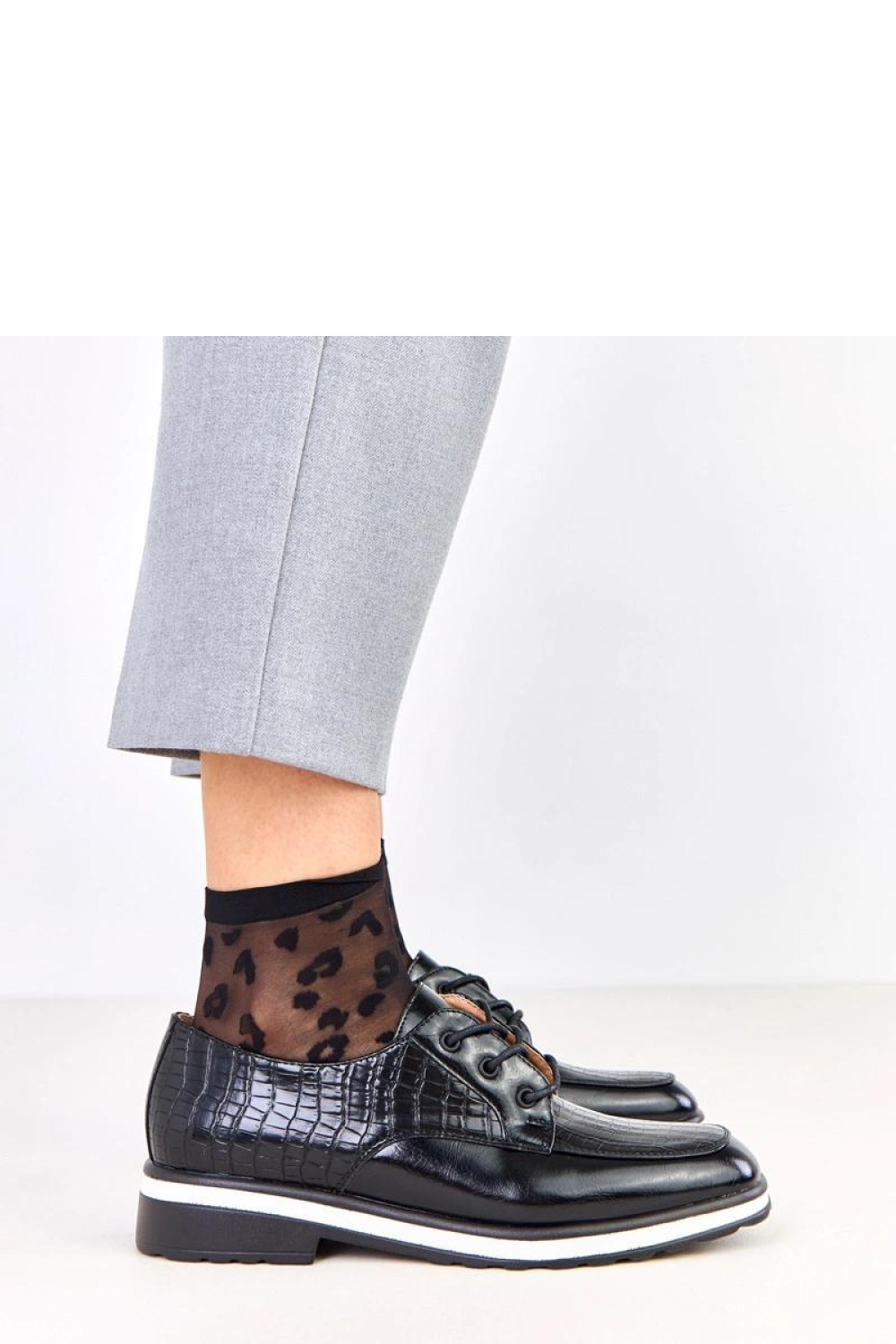 Półbuty Model Kerawa C9131 Black - Solea - obrazek 4