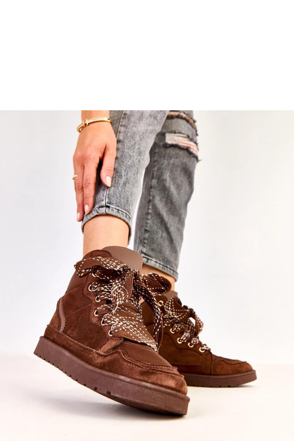 Buty Sportowe Model Klevis C2077-4 Brown - Solea - obrazek 3