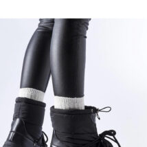 Czarne ocieplane śniegowce Aubine – Solea