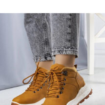 Brązowe ocieplane traperki damskie Adleri – Solea