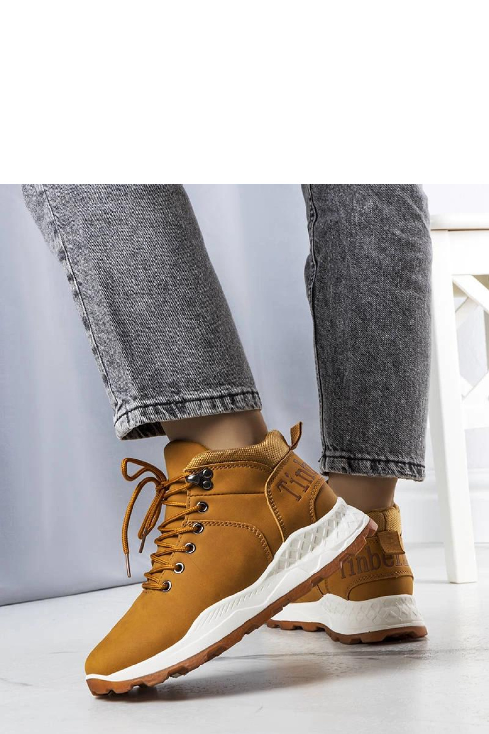 Brązowe ocieplane traperki damskie Adleri - Solea - obrazek 3