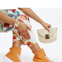 Pomarańczowe wysokie trampki Vinka – Solea