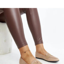 Brązowe mokasyny z ozdobą Namal – Solea