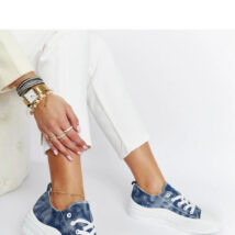 Granatowe trampki na platformie Blais – Solea