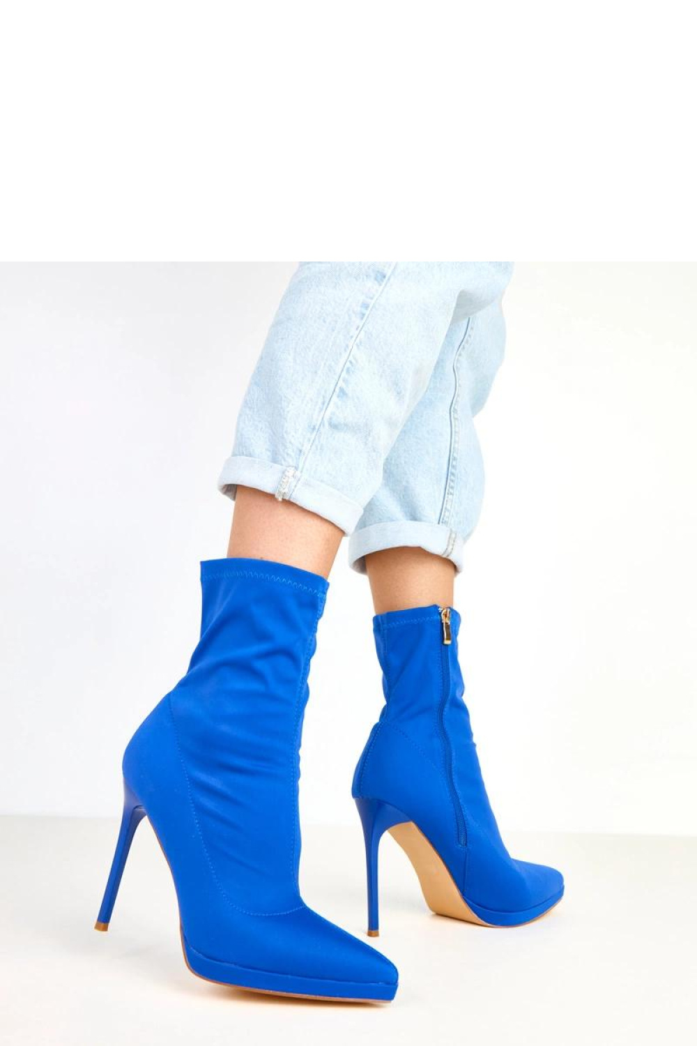 Botki Model Taylah YES-3073-9 Blue - Solea - obrazek 3