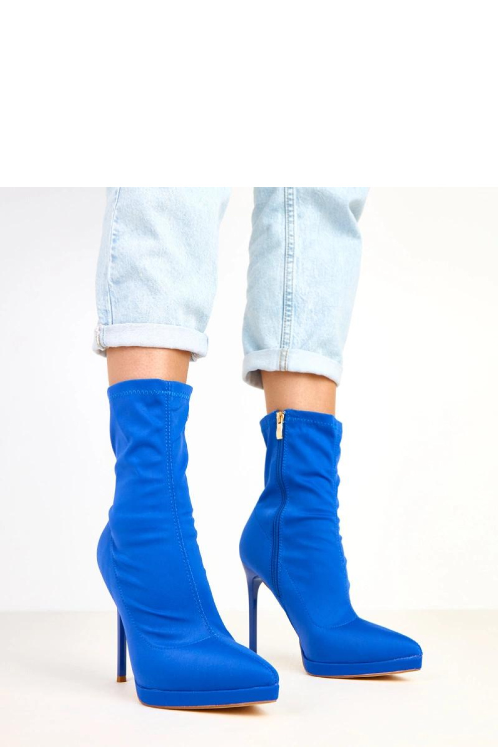 Botki Model Taylah YES-3073-9 Blue - Solea - obrazek 4