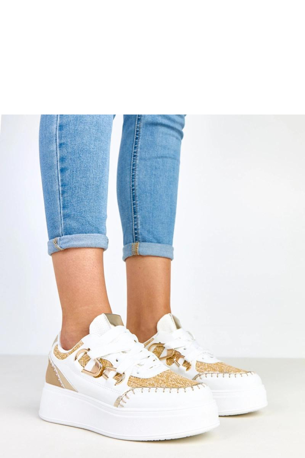 Buty Sportowe Model Lina B2093 Beige - Solea