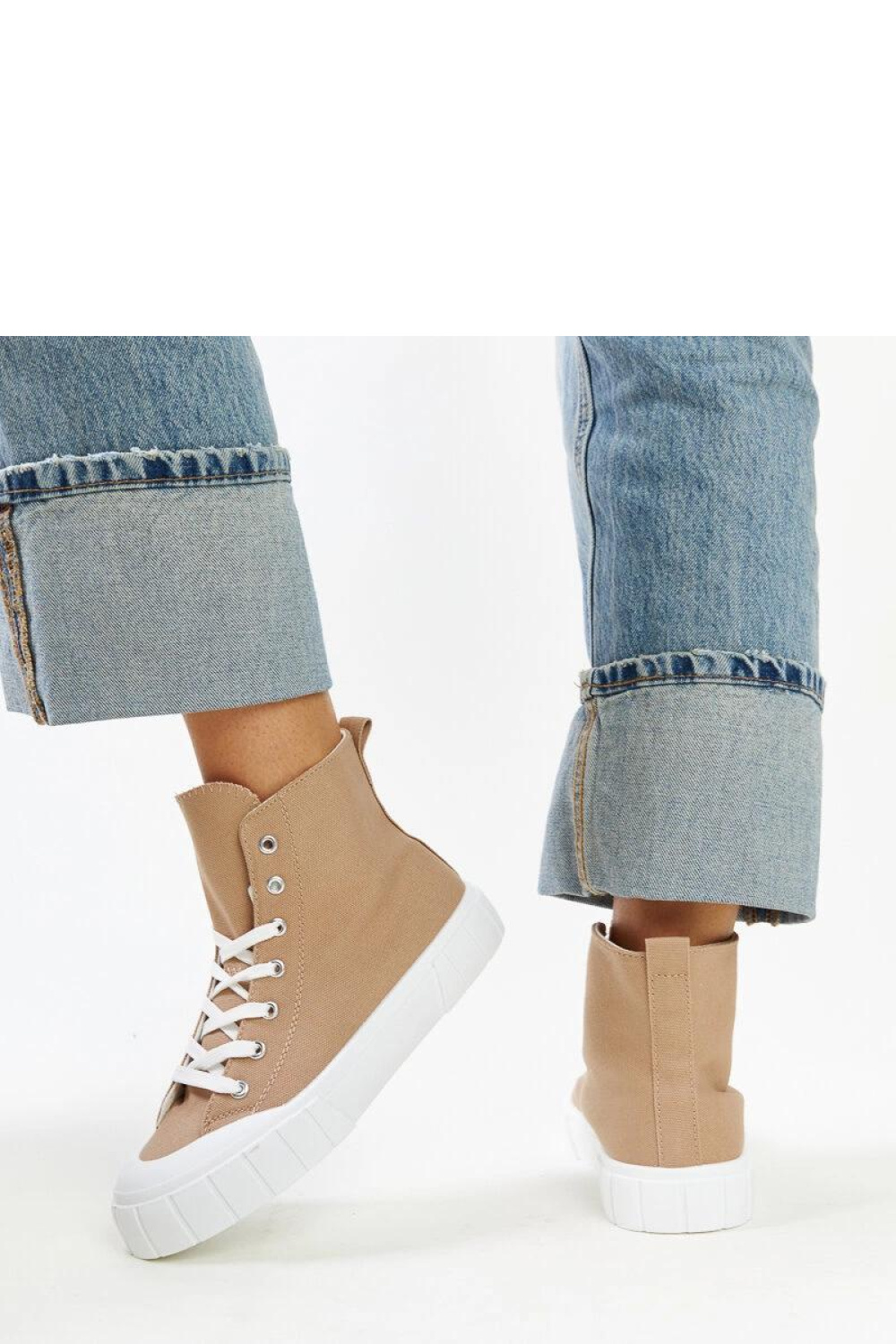 Brązowe wysokie trampki Vinka - Solea - obrazek 4