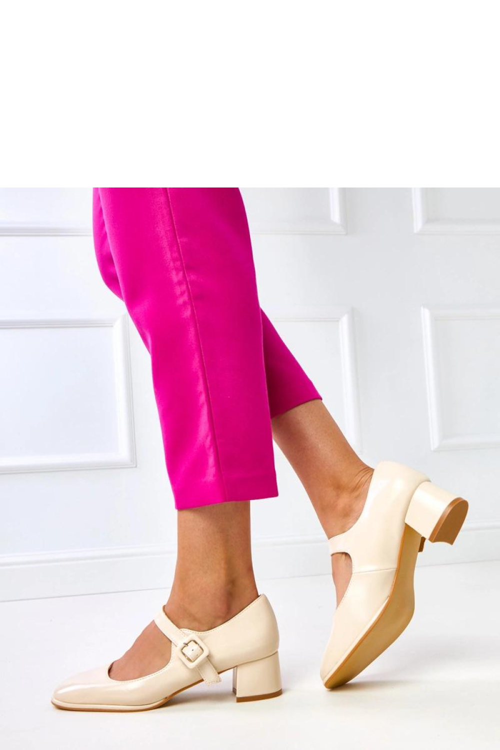 Czółenka Model Virag GG3088-2 Beige - Solea - obrazek 3