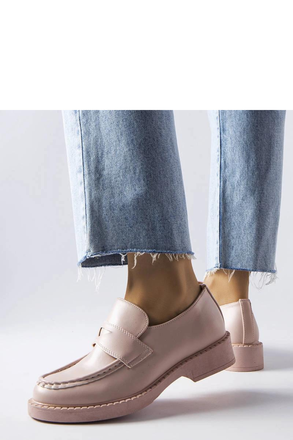 Różowe eleganckie mokasyny Élodie - Solea - obrazek 2