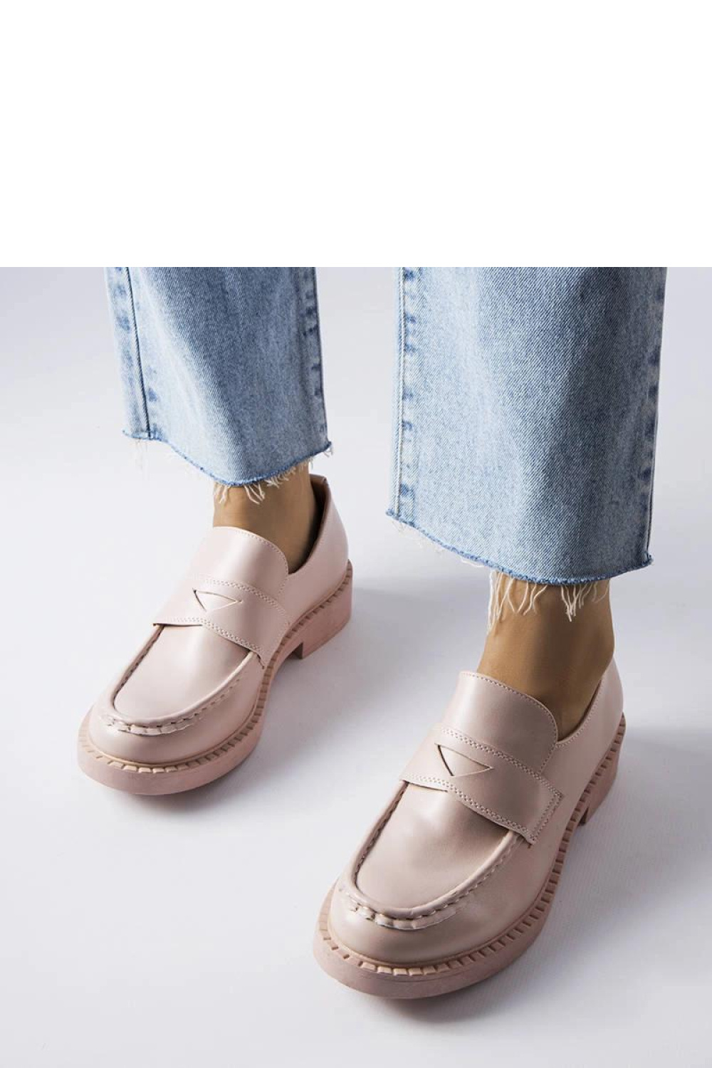 Różowe eleganckie mokasyny Élodie - Solea - obrazek 3