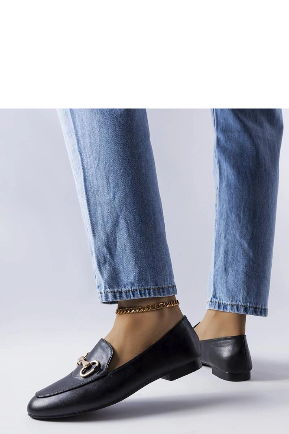 Czarne mokasyny z klamerką Philip - Solea - obrazek 2