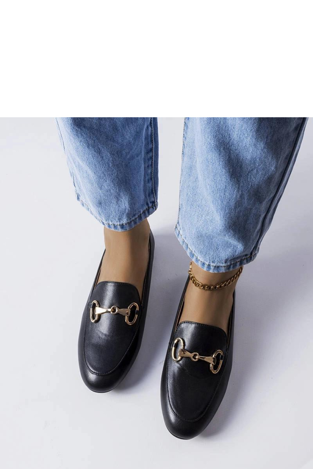 Czarne mokasyny z klamerką Philip - Solea - obrazek 3