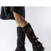 Czarne kozaki w stylu boho Putignano – Solea