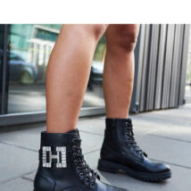 Czarne workery z ozdobnymi cyrkoniami Guevara – Solea