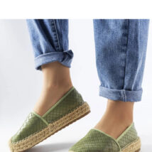 Zielone espadryle zdobione tłoczeniem Geoffrey – Solea