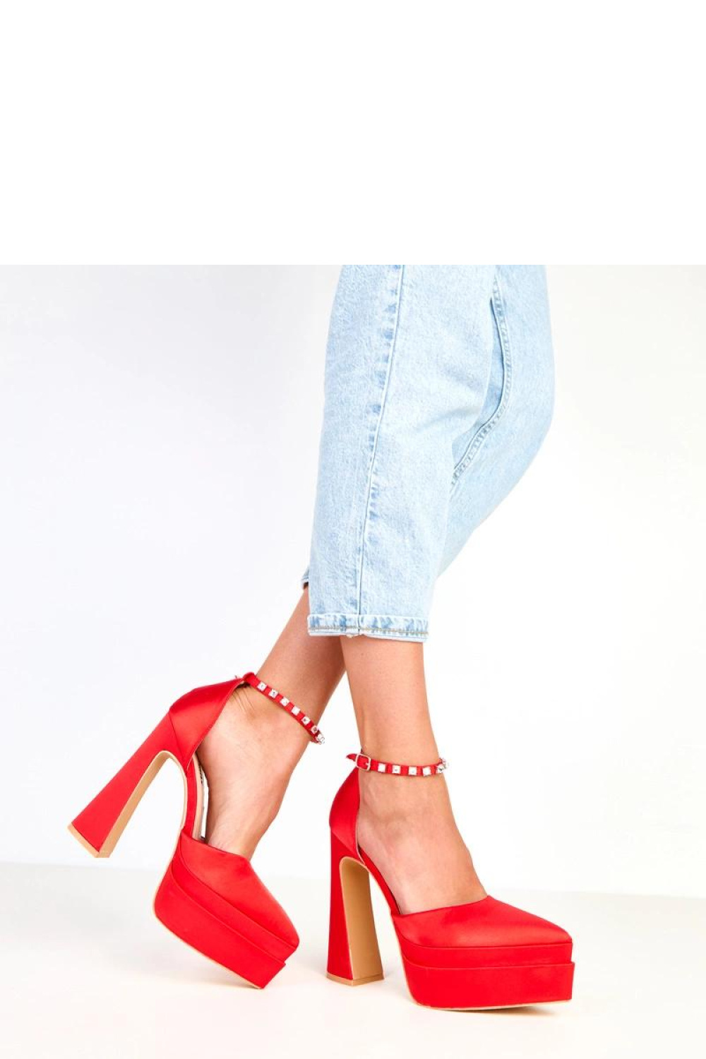 Czółenka Model Tolani YES-3062-8 Red - Solea - obrazek 2