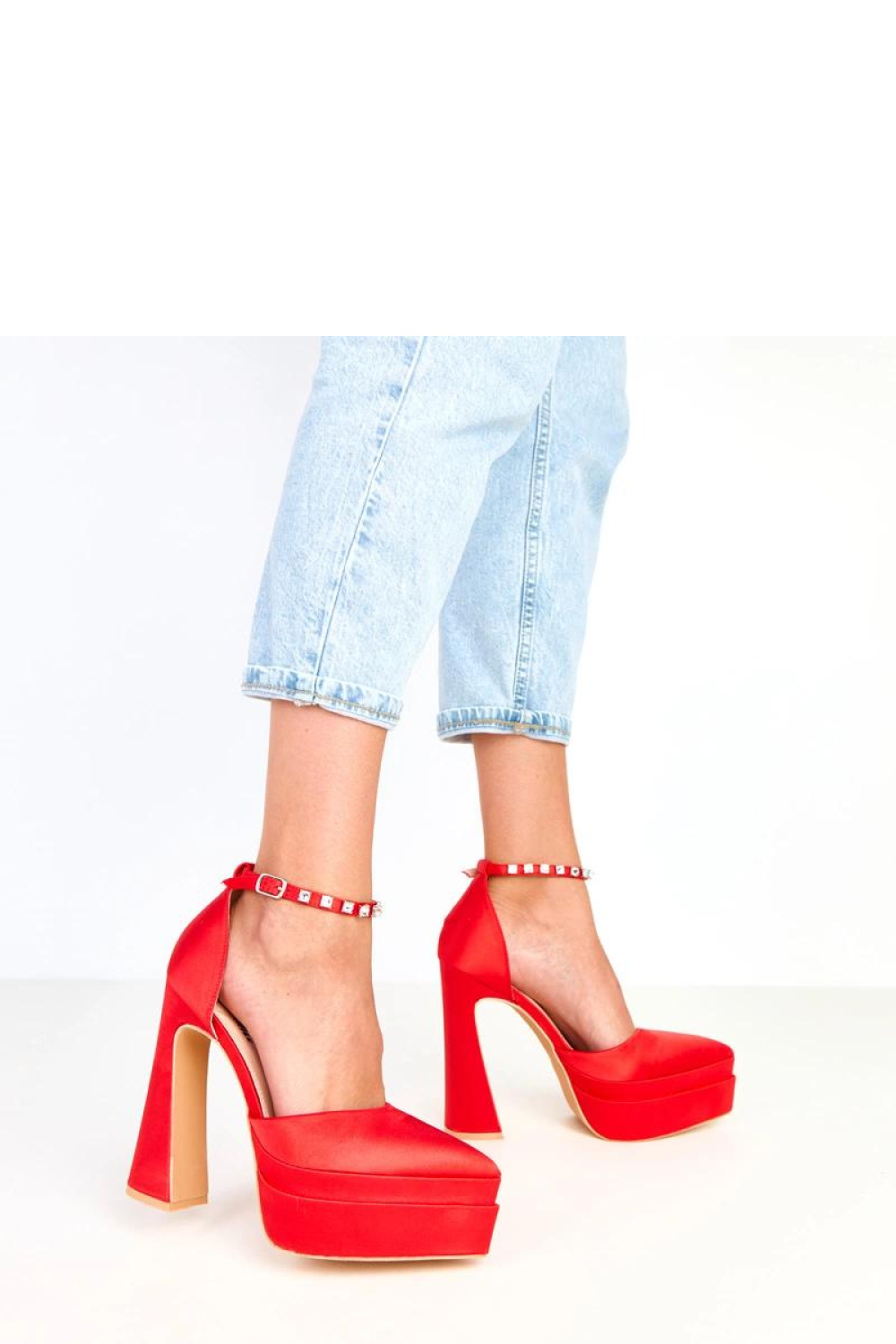 Czółenka Model Tolani YES-3062-8 Red - Solea - obrazek 3