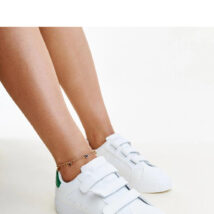 Biało-zielone sneakersy na rzepy Samala – Solea