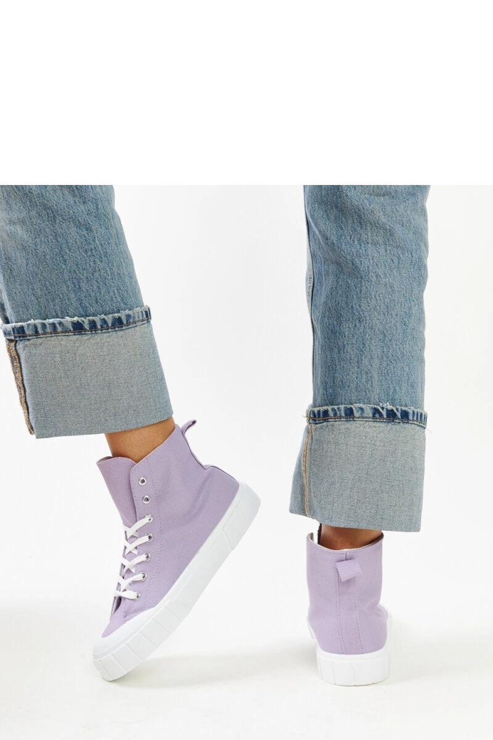 Fioletowe wysokie trampki Vinka - Solea - obrazek 4