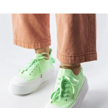 Zielone trampki z elastyczną cholewką Jardine – Solea