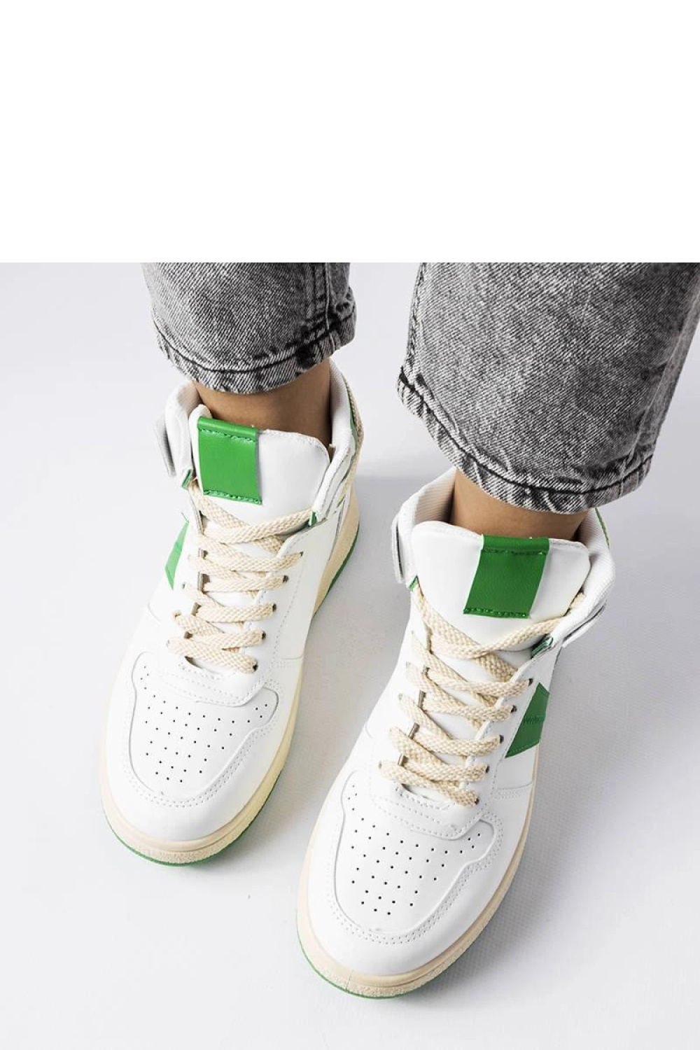 Zielone sneakersy za kostkę Robin - Solea - obrazek 3