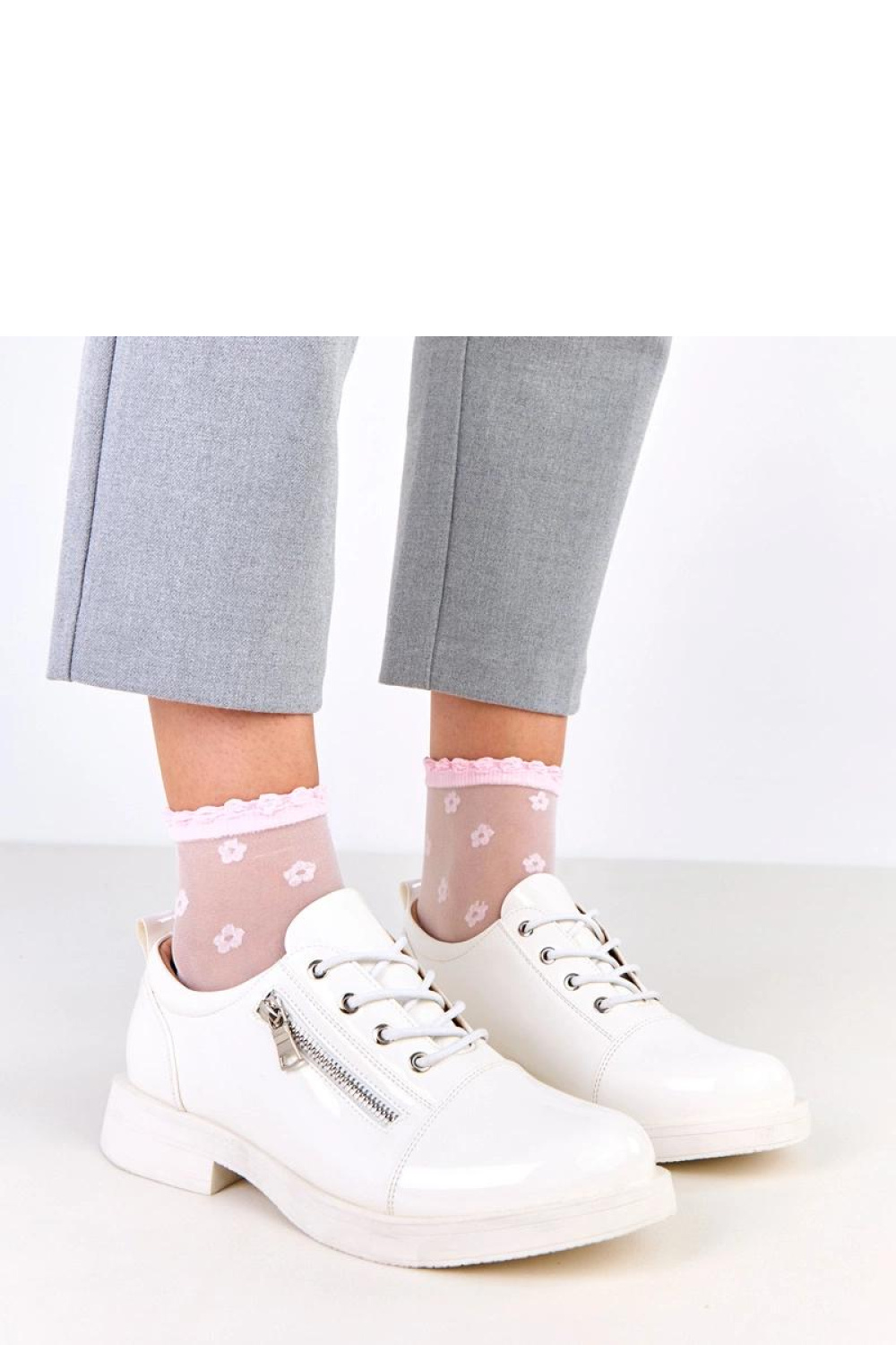 Półbuty Model Diamante C21-8314-2 White - Solea