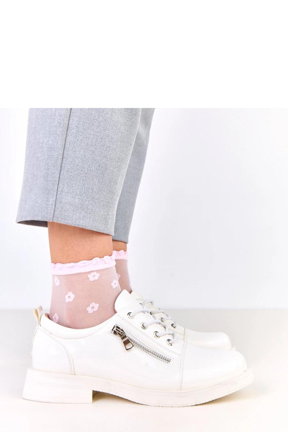 Półbuty Model Diamante C21-8314-2 White - Solea - obrazek 2