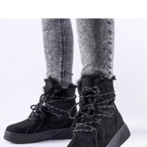 Czarne śniegowce na platformie Rancourt – Solea