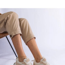 Beżowe sneakersy na grubszej podeszwie Guerrera – Solea