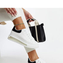 Białe sneakersy na wysokiej podeszwie Zrina – Solea