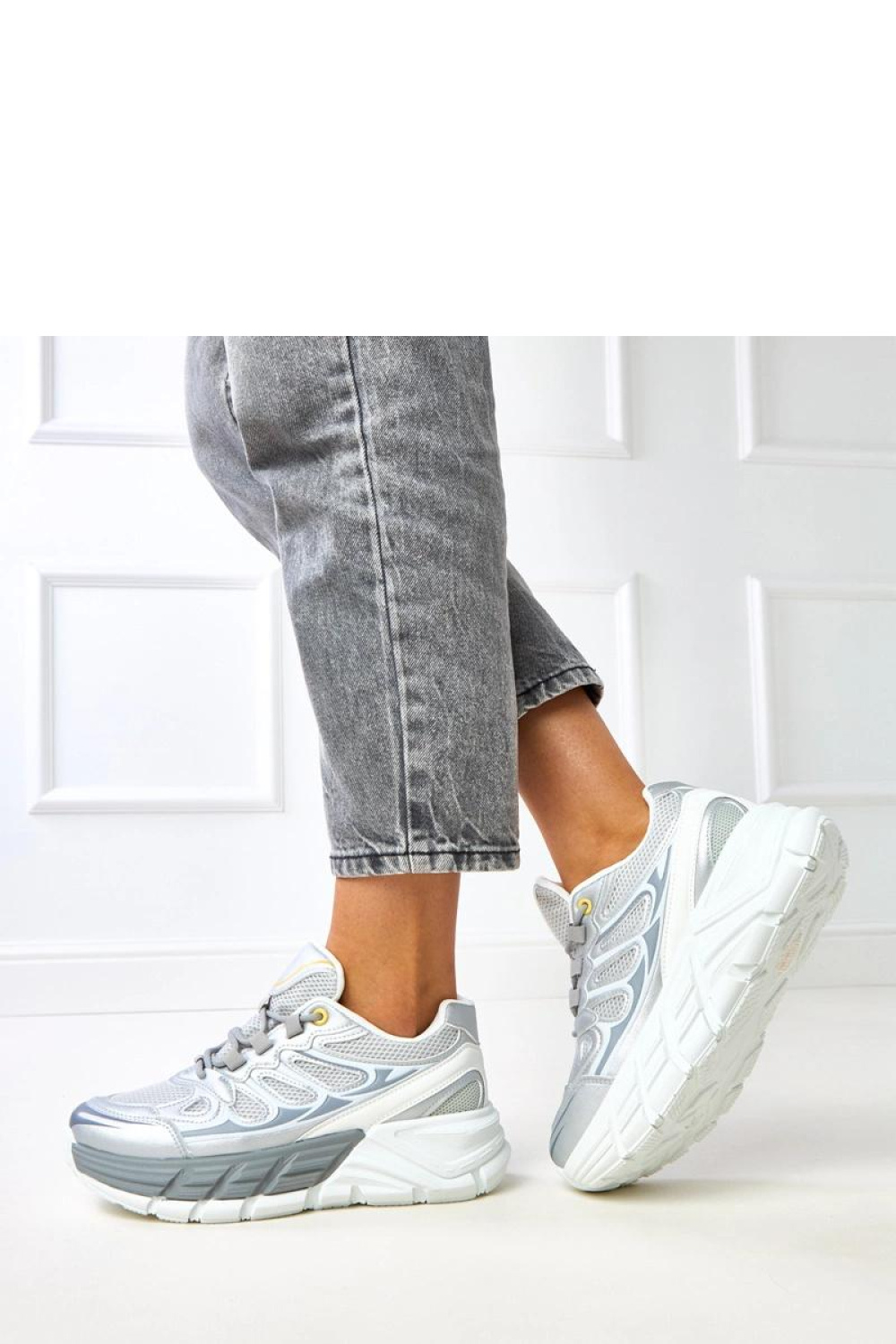 Buty Sportowe Model Souza EX5615-3 Silver - Solea - obrazek 3