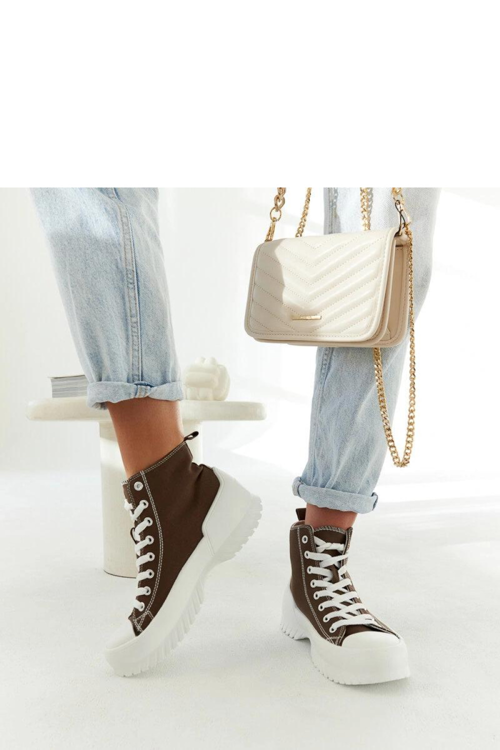 Zielone trampki za kostkę Ronchis - Solea - obrazek 2