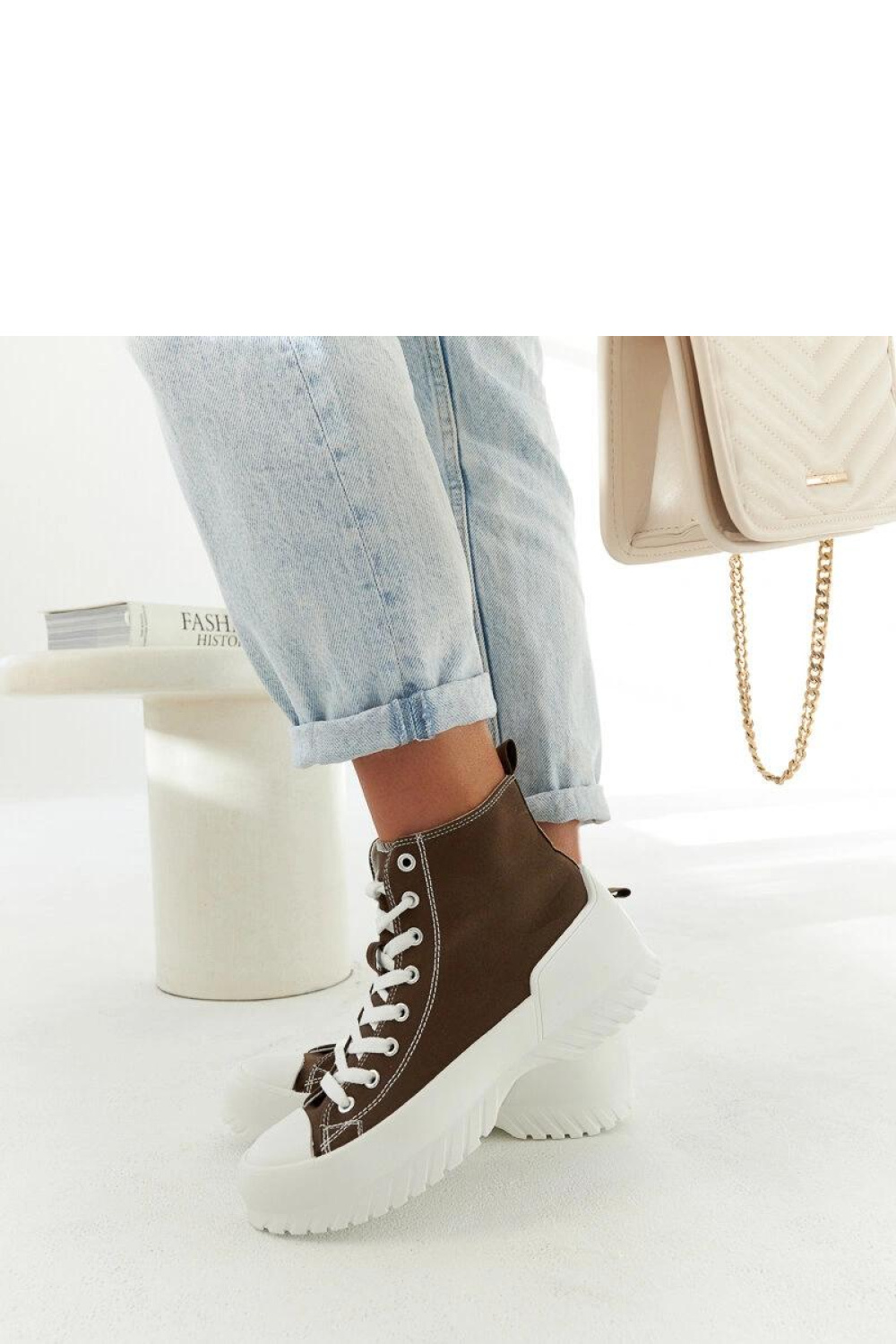 Zielone trampki za kostkę Ronchis - Solea - obrazek 3