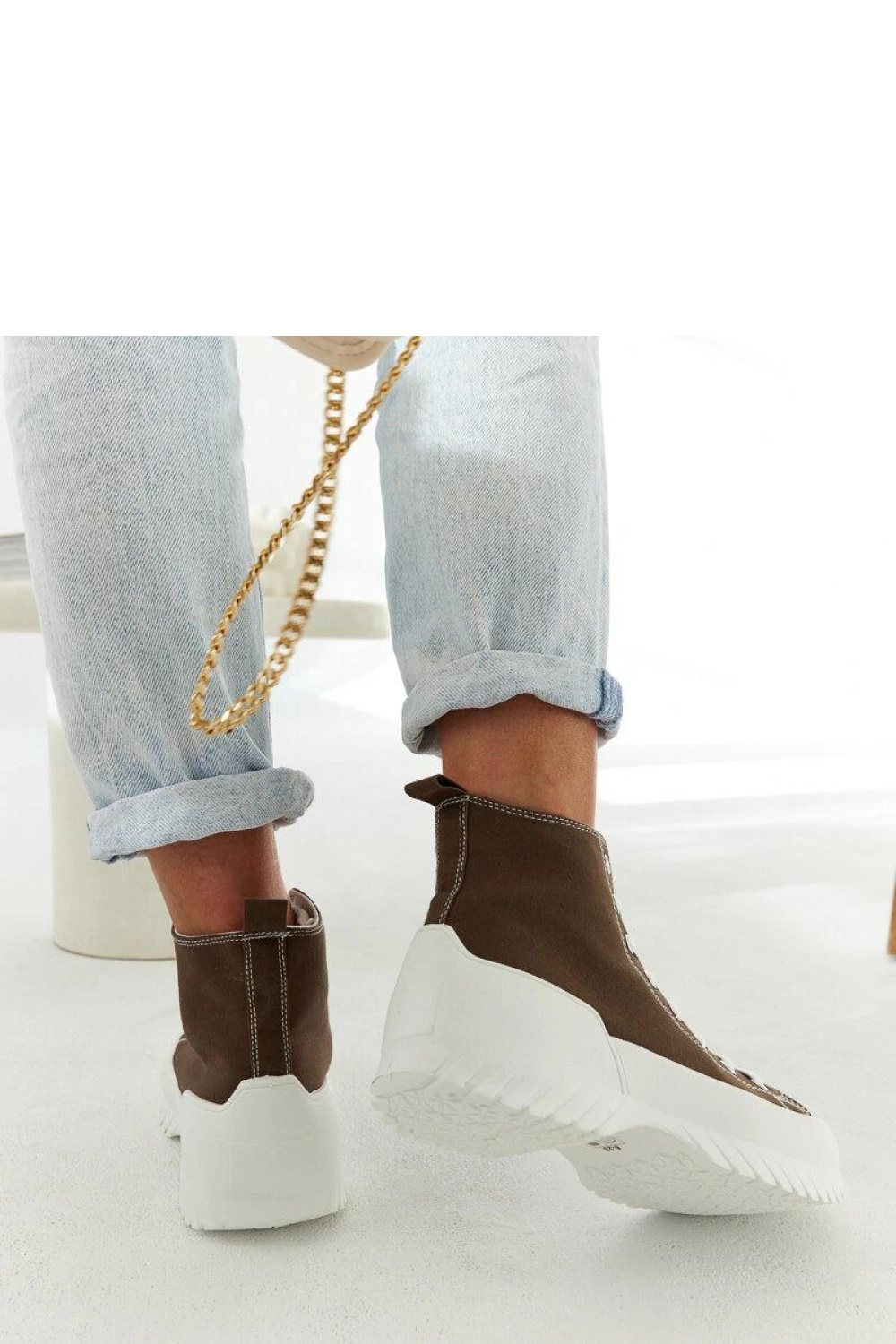 Zielone trampki za kostkę Ronchis - Solea - obrazek 4