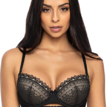 Biustonosz push up Biustonosz Push-up Model 3539/11 Marion Black/Beige – Mat