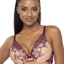 Biustonosz push up Biustonosz Push-up Model Maureen M-3808/11/1 Beige/Violet – Mat