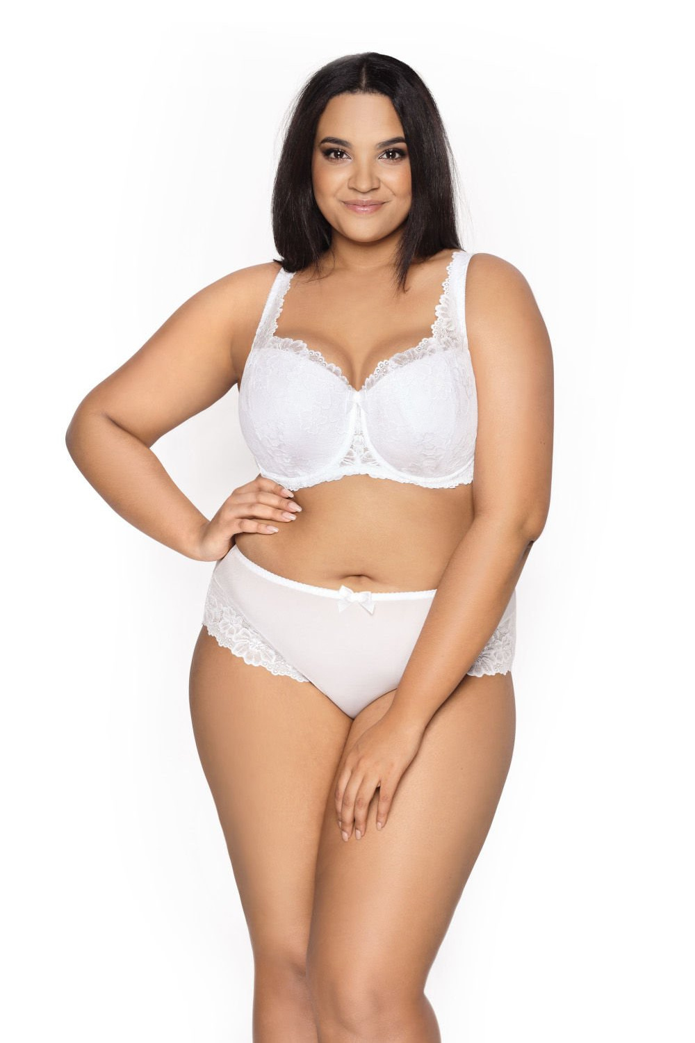 Biustonosz push up Biustonosz Usztywniany Model Carmela Big M-053/22 White - Mat - obrazek 2