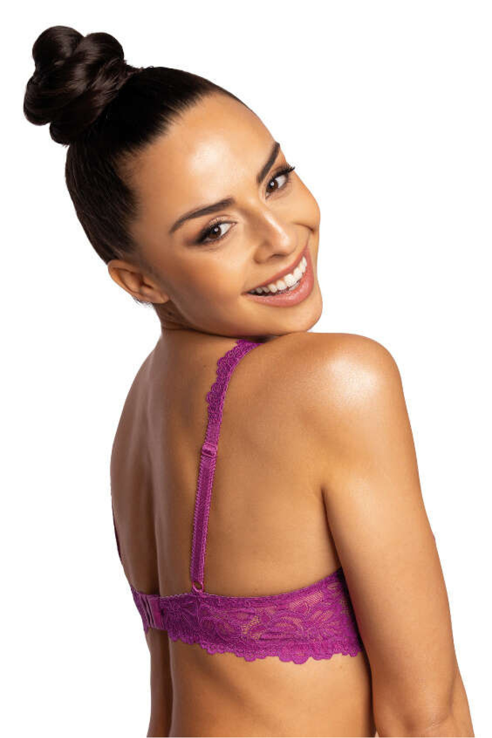 Biustonosz push up Biustonosz Usztywniany Model Carmela M-053/22 Magenta - Mat - obrazek 3