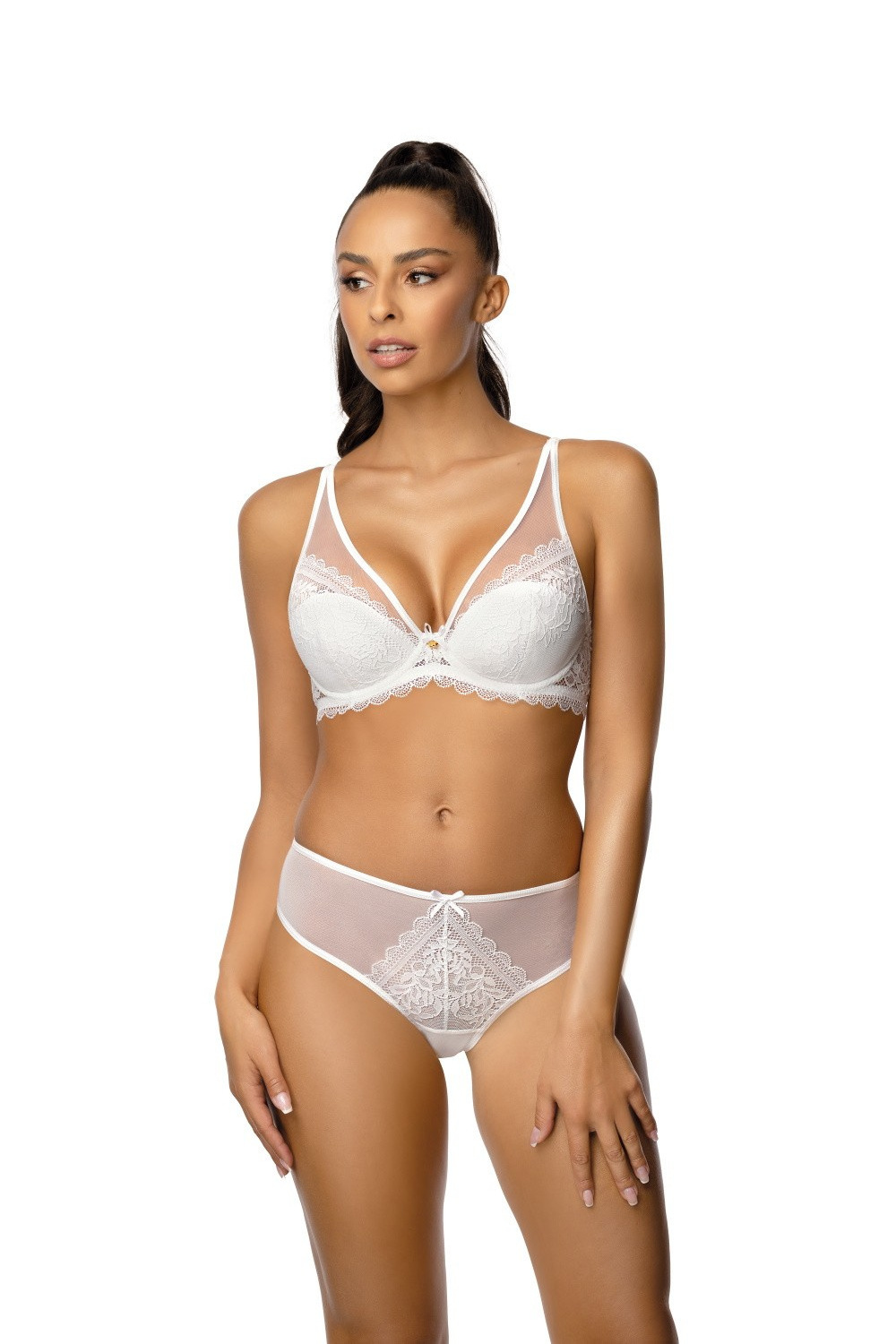 Biustonosz push up Biustonosz Push-up Model Estelle M-0198/11 White - Mat - obrazek 2
