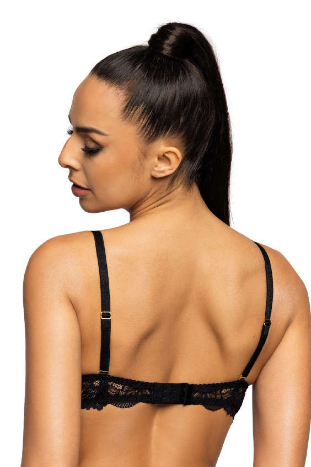 Biustonosz push up Biustonosz push-up Model Nell M-0196/1 Black - Mat - obrazek 3